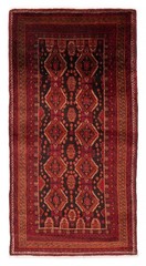 Vintage Hand-Knotted Area Rug 3’6″ x 6’9″ Traditional Wool Carpet