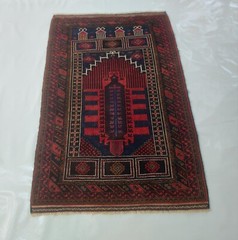 Vintage Afghan Prayer Rug Baloch Prayer Rug best thaimani Rug 140×92 cm #214