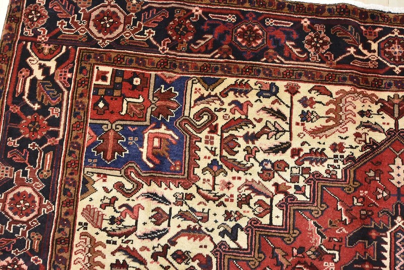Vintage Tribal Rug 8’5” x 10’10” Red Wool Traditional Hand-Knotted Carpet gallery
