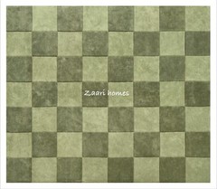 Green Checkered Wool Rug: Hand-Tufted New Zealand Wool, Modern Geometric Design
