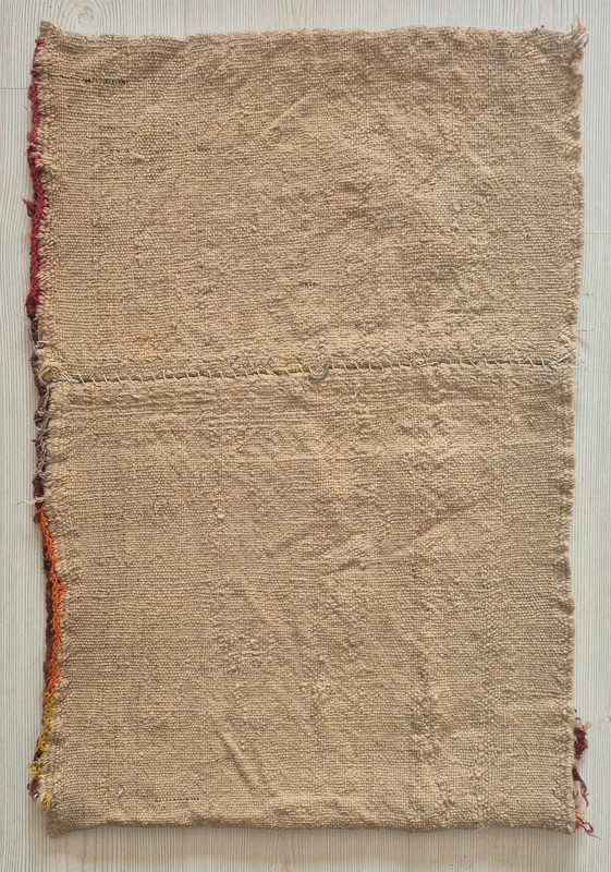 Antique Rug Pillow, Hand Woven Small Carpet, Anatolian, Handmade, Wool, Decor gallery