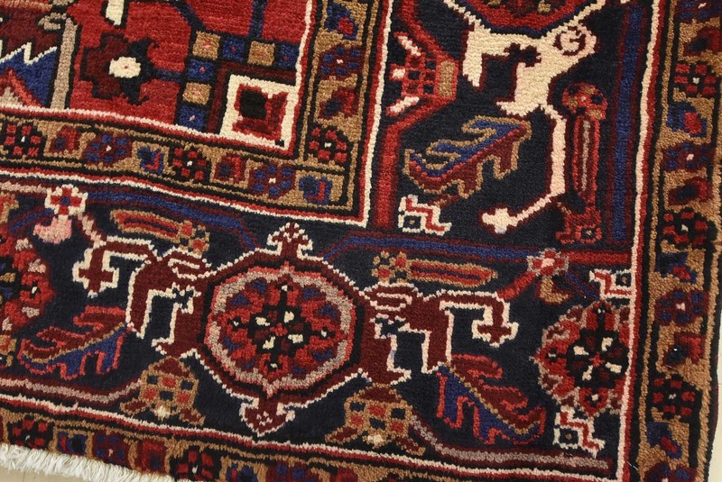 Vintage Tribal Rug 8’5” x 10’10” Red Wool Traditional Hand-Knotted Carpet gallery