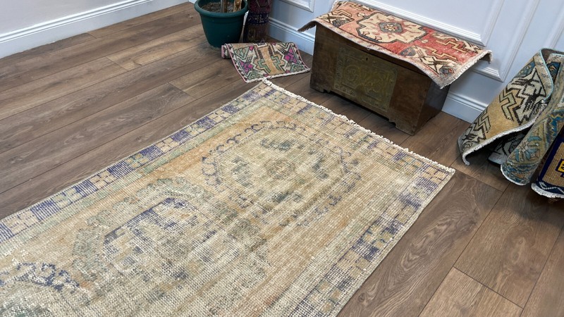 Runner Rug, Pale Orange Runner Rug, Turkish Runner Rug, Turkish Vintage Rug gallery