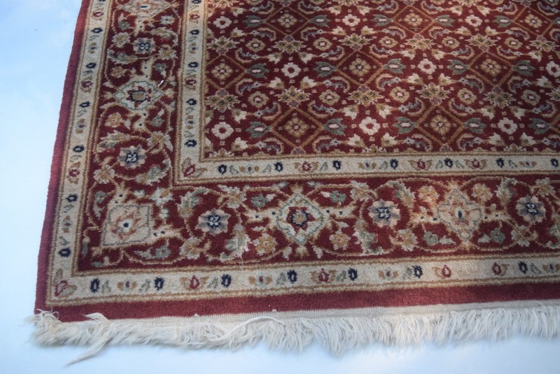 Hand Knotted 3x5 Wool Rug Rust Red Vintage Pakistani Oriental gallery