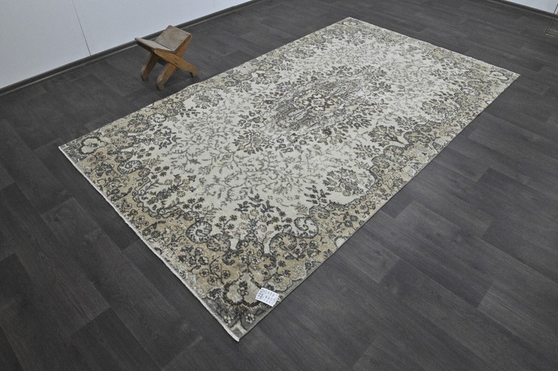 Oushak Turkish Vintage Rug 5x9 Kilim Rug Anatolian Handmade Boho Decor BEIGE gallery