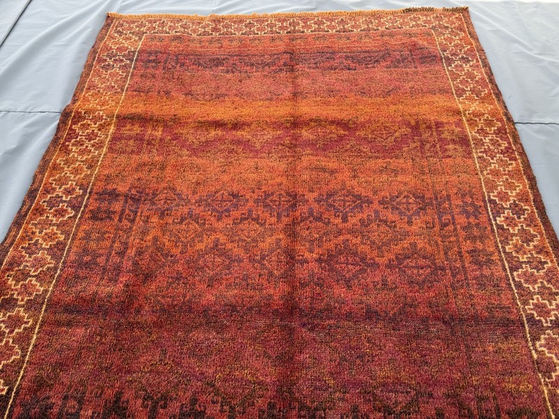 Antique Afghan Baluchi Area Rug 5x9 Orange Handmade Persian Style Tribal Carpet gallery