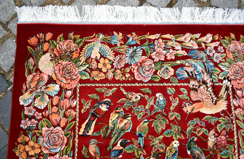 Silk Rug 100 % Bamboo Silk Rug 39'' x 59'' Home Decor Silk Bamboo Wall Rug gallery