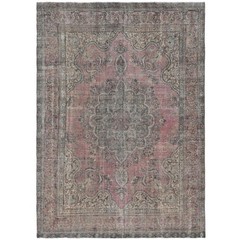 9’6″ x 12’10” Zinnia Vintage Hand-Knotted Wool Area Rug