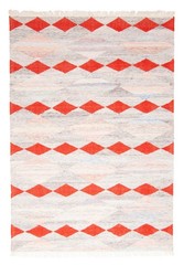 Vintage Hand Woven Area Rug 5’4″ x 7’9″ Traditional Wool Oriental Carpet