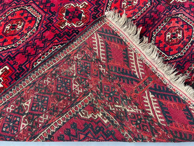 COLLECTORS' PIECE Antique Above 100 Years Old Sarouq Tekke Turkman Carpet gallery