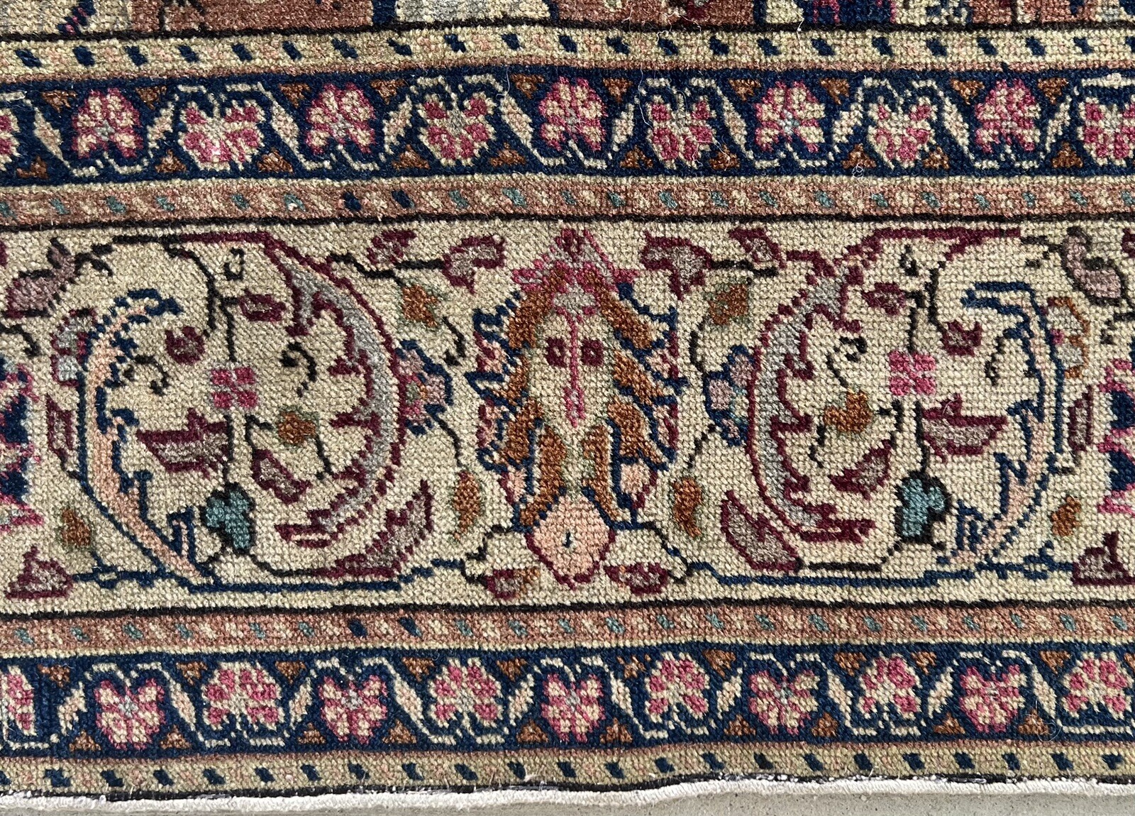 Beautiful Antique 19Th-Century Camel Colors 4.75 X 7.4FT tabrize Rug gallery