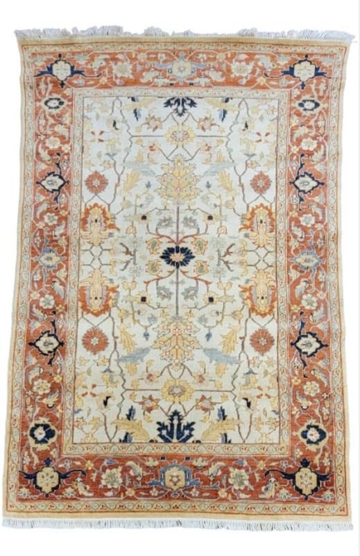 Antique Look Hand Knotted Sultanabad Design Size 5x8ft 100% Pure Wool Pile Rug gallery