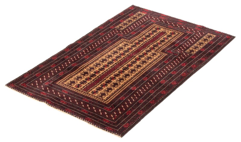 Vintage 2'11" x 4'7" Traditional Hand Knotted Vegetable Dye Wool Area Rug gallery