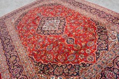 Rug. Vintage Semi Antique Hand Knotted Wool Area Rug Oriental Carpet 8’2 x 11’2