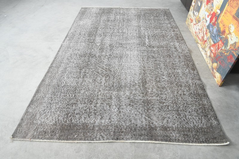 small turkish rug, hand-knotted carpet vintage rug, oushak area rug 5 x 8 ft 326 gallery