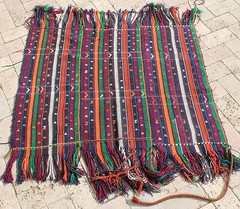 Turkish Kilim 3×2 Size Hand Woven Urfa Striped Neon Color Rug Cicim 98x83cm