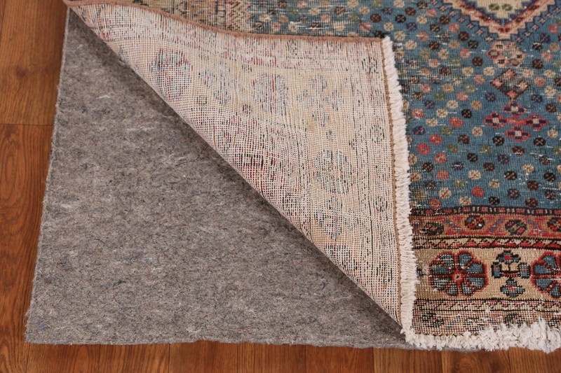Blue Vegetable Dye Antique Geometric Tribal Traditional Hand-made Rug 4x7 Carpet gallery