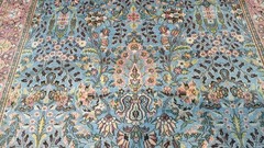COLLECTORS’ ITEM Vintage Stunning Natural Silk Tree of Life Hereke Turkish Carpe