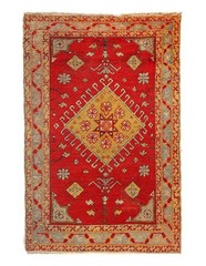 Antique Turkish Oushak Wool Rug 3’X 4’4″