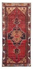Vintage Hand-knotted Runner Rug 3’9″ x 8’6″ Traditional Oriental Wool Carpet
