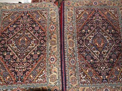 Pair of oriental hand made rug Cushin