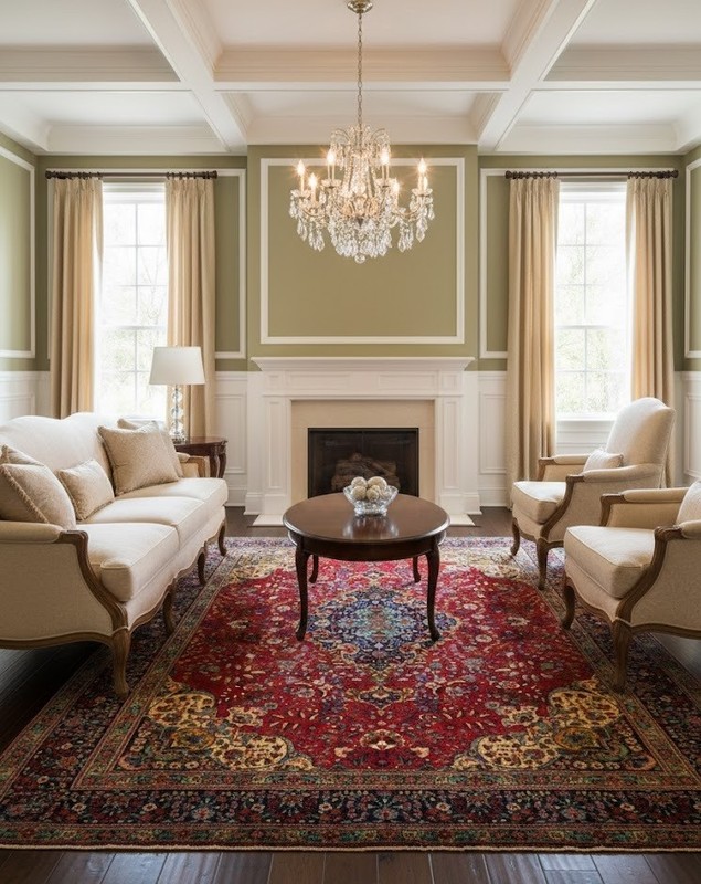 Handmade Vintage Oriental Rug 10X13 ft Floral Classic Medallion Design Carpet gallery