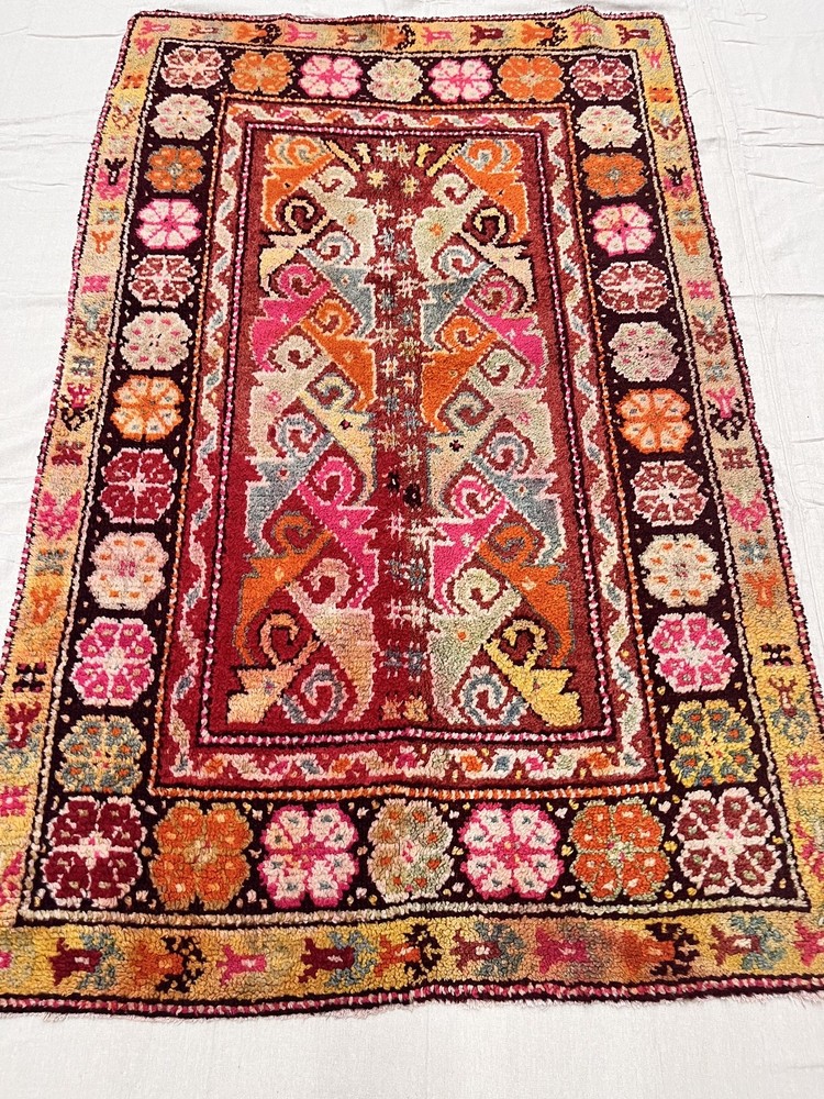 Antique Hand-Knotted Turkish Monastery 6'5" x 4"