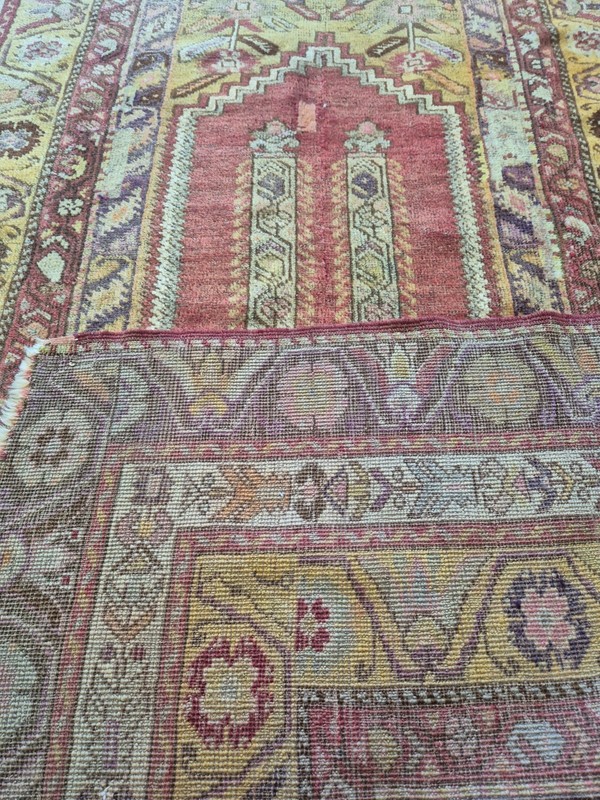 Vintage Tribal Anatolian Turkish Rug 44" x 79" - Rare West Anatolian Antique Rug gallery