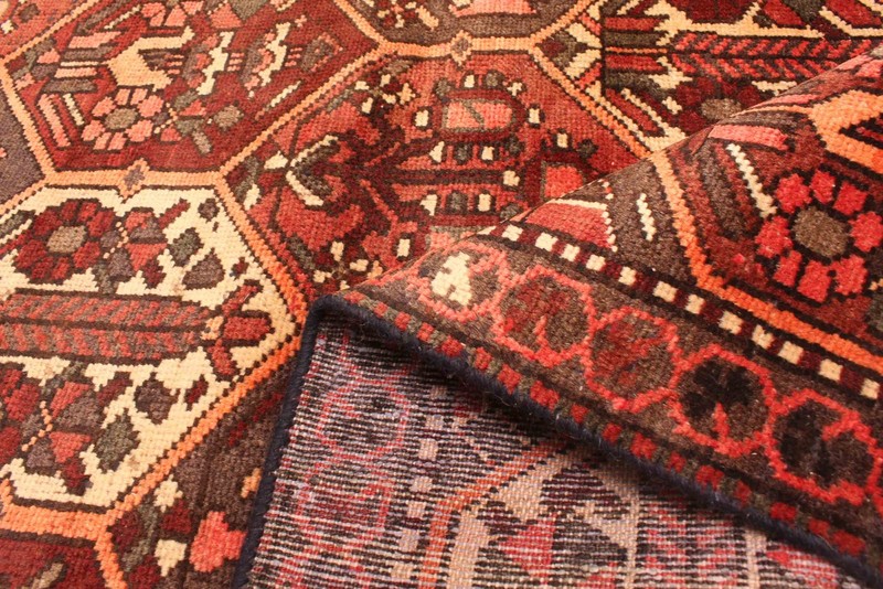 Vintage Geometric Area Rug 4'10" x 8'8" Traditional Hand-Knotted Wool Carpet gallery