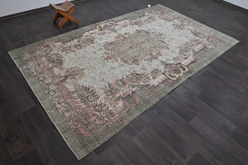 Oushak Turkish Vintage Rug 5x9 Kilim Rug Anatolian Handmade Boho Decor BEIGE gallery