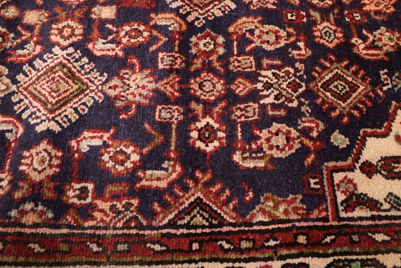3'6" x 9'5" Vintage Hand-knotted Runner Rug Traditional Oriental Wool Carpet gallery