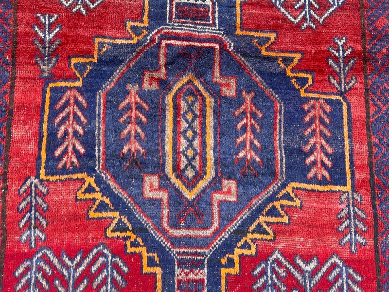 4'6 x 7'1 ft Antique Afghan Baluchi Rug Hand Knotted Tribal Wool Oriental Carpet gallery