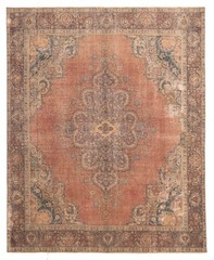 Vintage 9’2″ x 11’6″ Traditional Hand Knotted Vegetable Dye Wool Area Rug