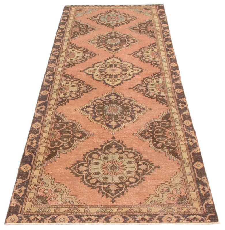 Traditional Vintage Hand-Knotted Area Rug 4'5" x 12'5" Oriental Wool Carpet gallery