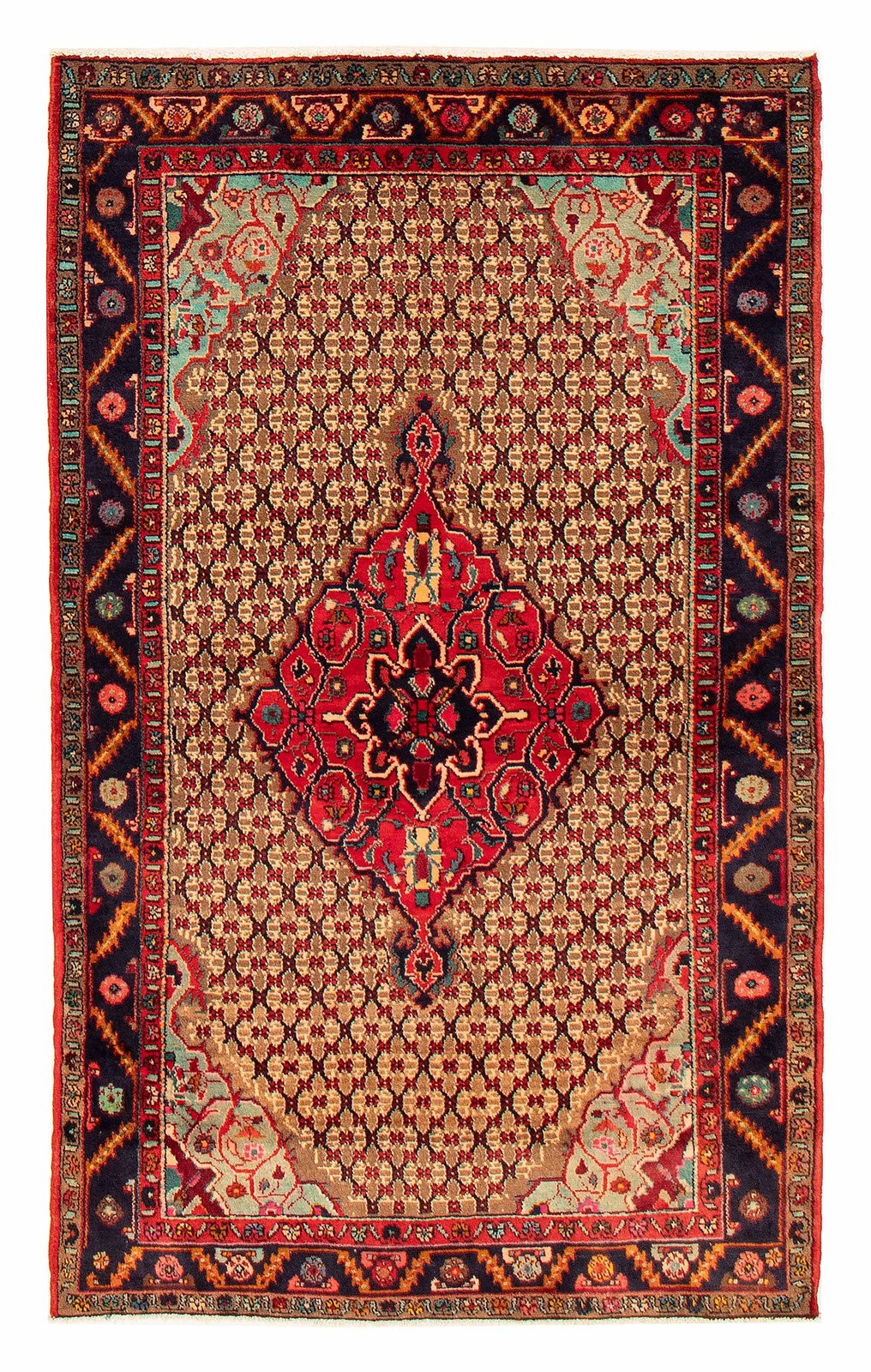 Traditional Vintage Hand-Knotted Carpet 4'0" x 6'7" Wool Area Rug gallery