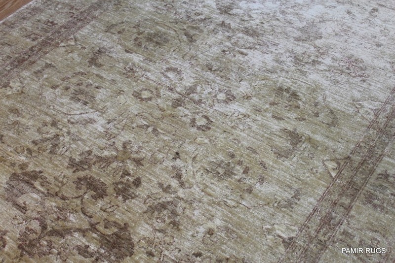 6' X 8' HANDMADE WOOL RUG Soft Color muted Beige, Cream Background AFGHAN chobi gallery