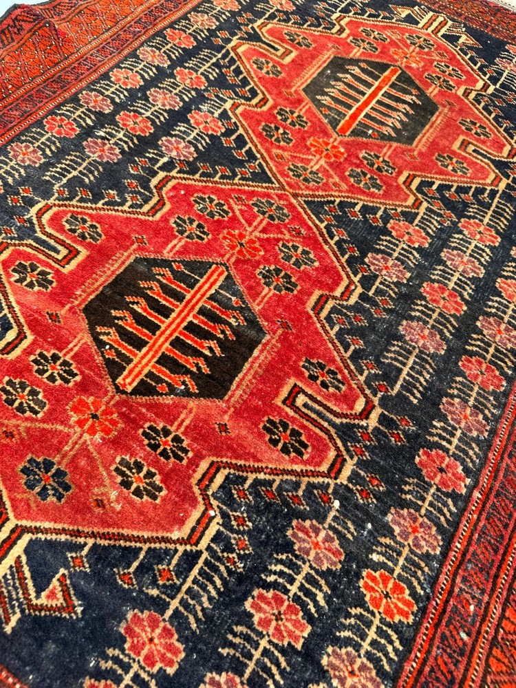 COLLECTORS’ ITEM Antique Taimani Natural Vegetable Dye Super Fine Quality Carpet