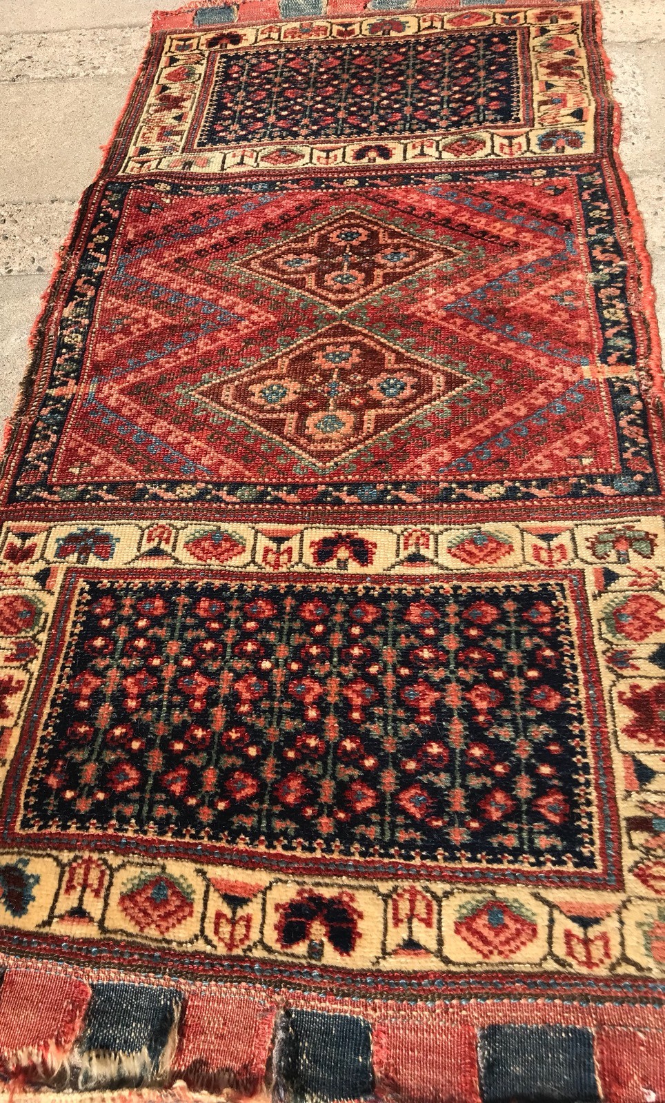 AN AUTHENTIC NORTH WEST , SHAHSAVAN DISTRICT,BAG FACE RUG , COLLECTOR ITEM gallery