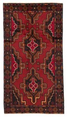 Vintage 3’7″ x 6’7″ Traditional Hand Knotted Vegetable Dye Wool Area Rug
