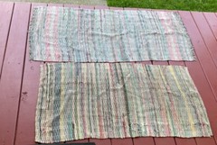 RARE VINTAGE HAND MADE RUG,WOOVEN RUG , AREA RUG, ESTATE FIND