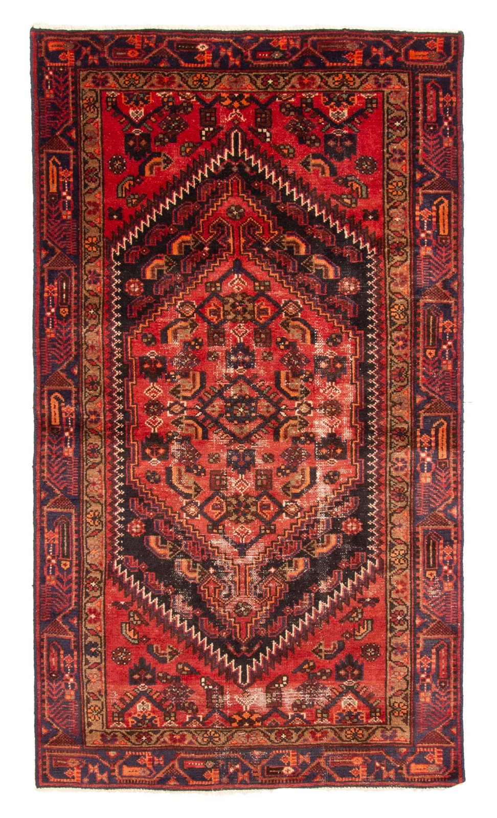 Traditional Vintage Hand-Knotted Area Rug 3'9" x 6'8" Oriental Wool Carpet gallery