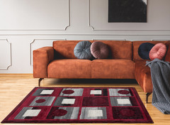 MAJESTIC RUG 3*5 : S400B RED / BLACK