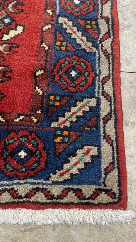 Genuine Vintage 1930-1940's Wool Pile Vgy Dyes High-Karabahk Runner 3'5”x13’1” gallery