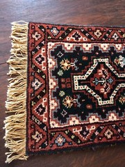 vintage hand knotted wool rug