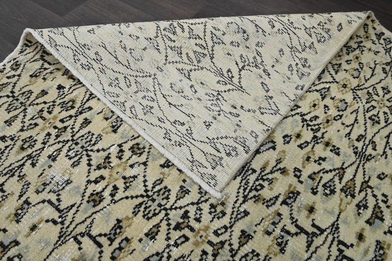 Oushak Turkish Vintage Rug 5x8 Kilim Rug Anatolian Handmade Boho Decor BEIGE gallery