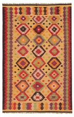 Vintage 5’10” x 9’2″ Traditional Wool Hand Woven Oriental Area Rug