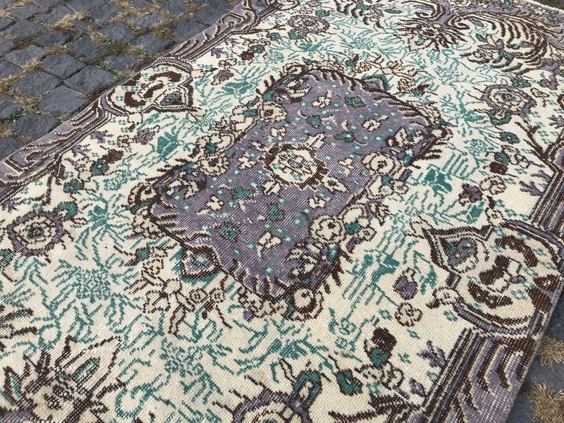 Handmade Rug Turkish Area Rug Vintage Rug Oushak Rug Antique Rug Bohemian Rug gallery