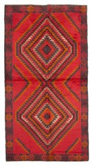 Vintage Hand-Knotted Carpet 3’6″ x 6’6″ Traditional Oriental Wool Area Rug