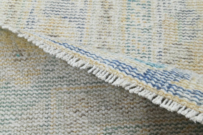 Vintage Turkish Runner Rug 2x5ft Wool Anatolian Handmade Hallway Oushak BEIGE gallery