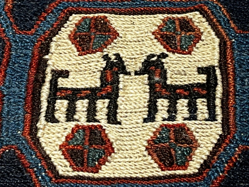 Antique Qashqai Bag/Pouch with Animal Motif gallery